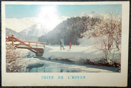PETIT CALENDRIER DE POCHE 1963 JOIES DE L'HIVER AU BAZAR ORDENER PARIS CADEAUX JOUETS - Petit Format : 1961-70
