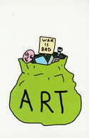 Postcard - Art - Grayson Perry - Playing To The Gallery - Good Statement - New - Books & Catalogues
