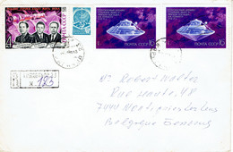 Conquête De L'Espace - Space Conquest Lettre De 1981 De Karaganda Vers Montignies-lez-Lens - Otros & Sin Clasificación