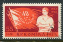 ROMANIA 1960 Anniversary Of General Strike Used.  Michel 1926 - Usati