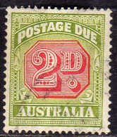 AUSTRALIA 1909 POSTAGE DUE TAXE TAX SEGNATASSE TASSE TAXES 2D P  USATO USED OBLITERE' - Postage Due