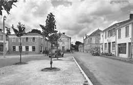 Aigrefeuille D'Aunis     17        Place De L'église  Vue Sur La Mairie . Café  Et 203 Peugeot         (voir Scan) - Andere & Zonder Classificatie