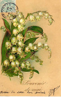 Fantaisies :  Muguet :  Carte Gaufrée : - Autres & Non Classés