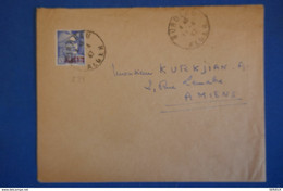D39 ALGERIE  BELLE LETTRE 1947 ALGER POUR AMIENS - Briefe U. Dokumente
