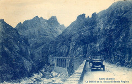 CORSE - Dans Le Défilé De La Scala Di Santa Regina, Automobile Décapotable Années 1930 - Sonstige & Ohne Zuordnung