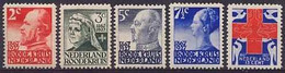 Nederland 1927 NVPH Nr 203/207 Postfris/MNH Rode Kruis, Red Cross, Croix Rouge, Rotes Kreuz - Ungebraucht