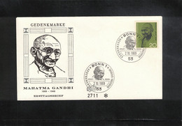 Germany / Deutschland 1969 Mahatma Gandhi FDC - Mahatma Gandhi