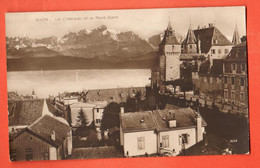 ZFB-08 Nyon Le Château. Circulé 1915 Perrochet-D. 1609 - Nyon