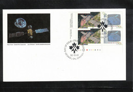 Canada 1992 Canada In Space FDC - Amérique Du Nord