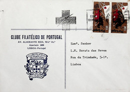 1976 Portugal Flâmula «A Cruz Vermelha é Jovem» - Postal Logo & Postmarks