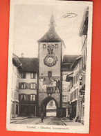 ZFB-34 Liestal Obertor Innenansicht.  Belebt.  Gelaufen 1918 Nach Arlesheim.  Metz - Arlesheim