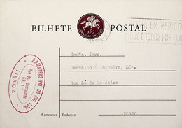 1961 Portugal Flâmula «Pátria Em Perigo! Tudo E Todos Por Ela!» - Postal Logo & Postmarks