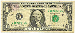 U. S. A. - 1 DOLLAR - 1988 A - Pick 480.b - (  B - 2 ) ( Bank Of New York - New York ) - Federal Reserve Notes (1928-...)