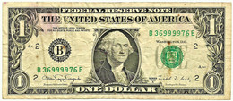 U. S. A. - 1 DOLLAR - 1988 A - Pick 480.b - (  B - 2 ) ( Bank Of New York - New York ) - Federal Reserve (1928-...)
