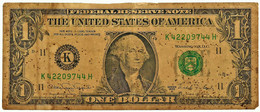 U. S. A. - 1 DOLLAR - 1988 A - Pick 480.b - (  K - 11 ) ( Bank Of Dallas - Texas ) - Billetes De La Reserva Federal (1928-...)