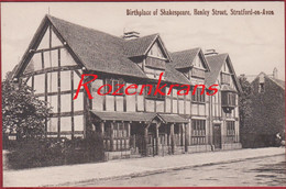 Birthplace Of Shakespeare Henley Street Stratford On Avon Warwickshire England Old Postcard (In Very Good Condition) - Stratford Upon Avon