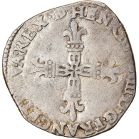 Monnaie, France, Henri IV, 1/4 Ecu, 1605, Morlaas, TB+, Argent, Duplessy:1240 - 1589-1610 Enrique IV