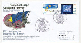 FRANCE - Env. FDC 0,55E Et 0,75E Conseil De L'Europe - Strasbourg - 18/9/2005 - 2000-2009
