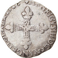 Monnaie, France, Henri III, 1/4 Ecu, 1583, Rennes, TB+, Argent, Duplessy:1133 - 1574-1589 Enrique III