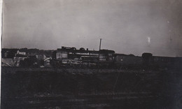 Carte-Photo D'une Locomotive à Vapeur Du P.L.M.   - Train , Chemin De Fer - Voir Description - Equipo