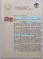 FISCAUX DE MONACO PAPIER TIMBRE 1949 BLASON 2FRS  1/2 FILIRANE LOUIS  II ° COMPLEMENT PAYE AU TARIF DE 1949 - Fiscale Zegels