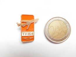 Belle Broche Russe ( No Pin's ) , Aviation Avion Tupolev , Orange - Avions