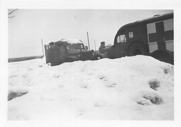 Lot De 2 Clichés   - Véhicules Militaires Américain , Ambulance , Jeep    -  Voir Description   -  ¤¤ - Guerra 1939-45