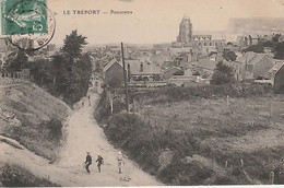 LE  TRÉPORT  ( 76 )  PANORAMA  - CPA  ( 20 / 11 / 373  )   !20 / 11 /  373  ) - Le Grand-Quevilly