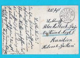 Carte Postale: Courrier Militaire Du 29-12-17 De Nittenau - Belgisch Leger