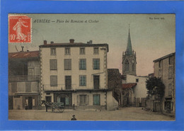 63 PUY DE DOME - AUBIERE Place Des Ramacles Et Clocher, Toilée Couleur - Aubiere