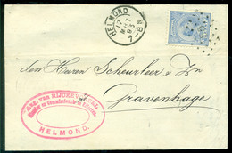 Nederland 1893 Brief Van Helmond Naar Scheurleer Den Haag - Storia Postale