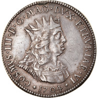 Monnaie, États Italiens, LIVORNO, Cosimo III, Tollero, 1704, Livorno, TTB+ - Toskana