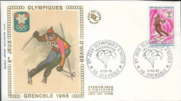 FRANCE - 1968 WINTER OLYMPICS Grenoble - 24294 ICE SKIING - Winter 1968: Grenoble