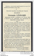 LESCHERET ..--  Mr Germain LEONARD . Né En 1913 . Décédé En 1930 . - Vaux-sur-Sûre