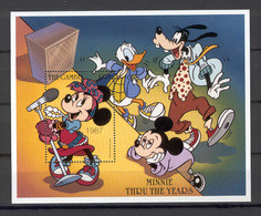 Disney Gambia 1997 Minnie Thru The Years MS MNH - Disney