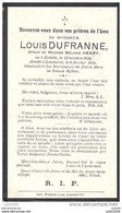 ECLEIBE . LESCHERET ..-- Mr Louis DUFRANNE , époux De Mme Mélanie HENRY , Né à ECLEIBE ? En 1850 , Décédé En 1919 . - Vaux-sur-Sure