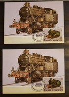 SAO TOME AND PRINCIPE 1982 HISTORY OF RAILWAYS 2 MAXI CARDS. - Sao Tome Et Principe