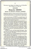 SIBRET ..-- Mme Blanche DRUEZ , épouse De Mr Fernand LAURENT , Décédée En 1952 à 66 Ans . - Vaux-sur-Sure