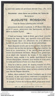 LESCHERET ..-- Mr Auguste ROSSION , Veuf De Mme Léopoldine DIDIER , Décédé En 1929 à  81 Ans . - Vaux-sur-Sûre