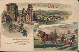 CPA Publicitaire Usines Amouroux Frères Toulouse Pau L'Hirondelle Faucheuse Agriculture - Culturas