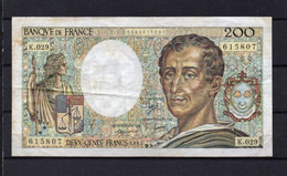 Billet 200 Francs Montesquieu - 200 F 1981-1994 ''Montesquieu''