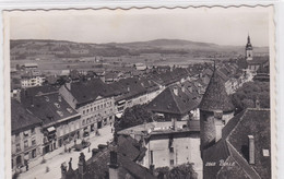 Bulle, Vue Plongeante Sur La Grand'rue, Zone Agricole Et Monts De Riaz. Carte-photo - Riaz