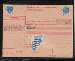 France Vignettes - Poste Enfantine Blason Sur Mandat-carte - Briefmarkenmessen