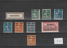 Memel-  Petite Série De Timbres N* - Unused Stamps