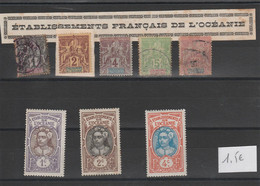 Etablissement De L' Océanie -   Petite Série De Timbres - Andere & Zonder Classificatie