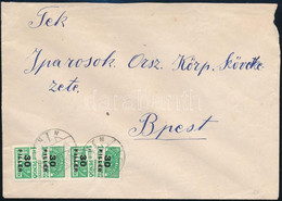 1947 Budapesti Helyi Levél Számlailleték Bélyegekkel Bérmentesítve / Loval Cover Franked With Fiscal Stamps - Altri & Non Classificati