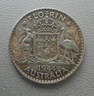Australia, Florin 1944 George VI Silver 925 - Argento Giorgio VI - Florin