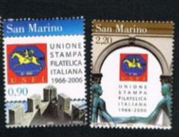 SAN MARINO     2006   UNIONE STAMPA FILATELICA ITALIANA (COMPLET SET OF 2) - USED - Usati