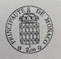 FISCAUX DE MONACO PAPIER TIMBRE 1981  BLASON 2F00   Filigrane RAINIER III FEUILLE SIMPLE - Steuermarken