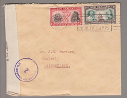OZ Neuseeland New Zealand 1940-02-13 Auckland Zensurbrief Nach Thalwil - Cartas & Documentos